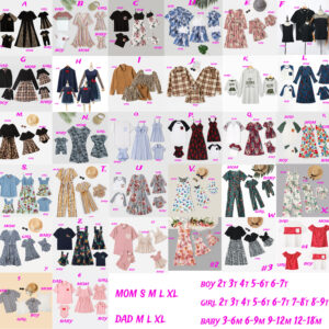 family clothes no moq ready to ship