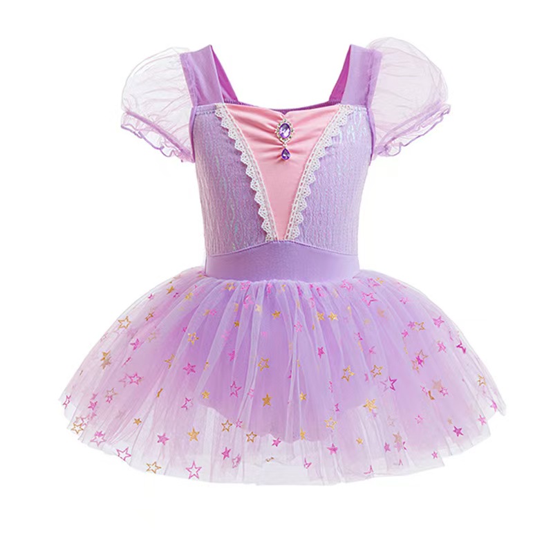 ready to ship Girls Princess Ballet Tutu Dress | 3T-8T Kids Dance Costumes for Party - 图片 2