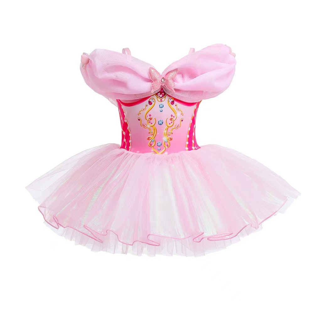 ready to ship Girls Princess Ballet Tutu Dress | 3T-8T Kids Dance Costumes for Party - 图片 3