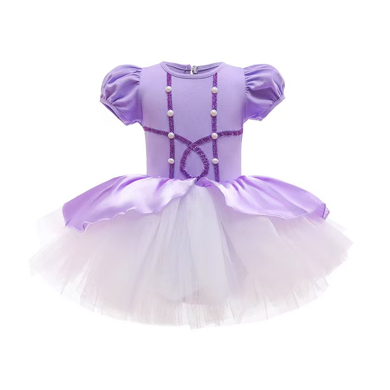 ready to ship Girls Princess Ballet Tutu Dress | 3T-8T Kids Dance Costumes for Party - 图片 16